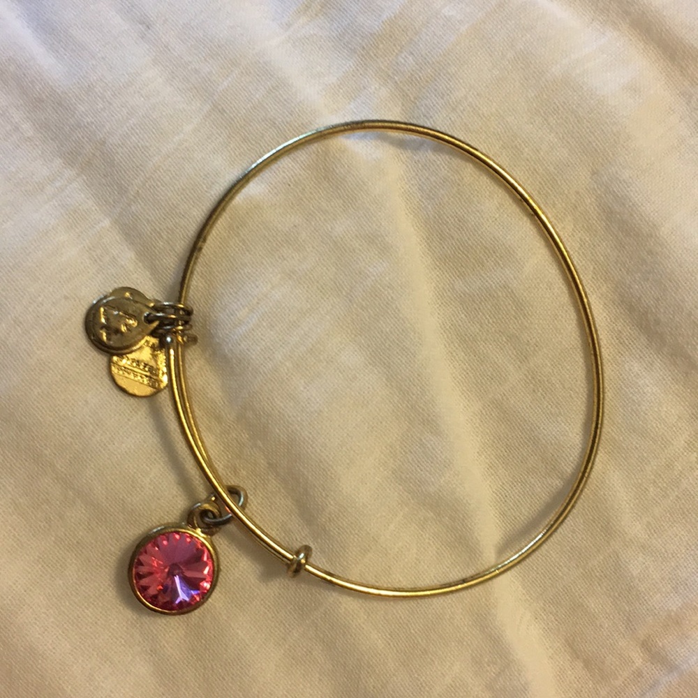 Alex and ani pink stone bracelet